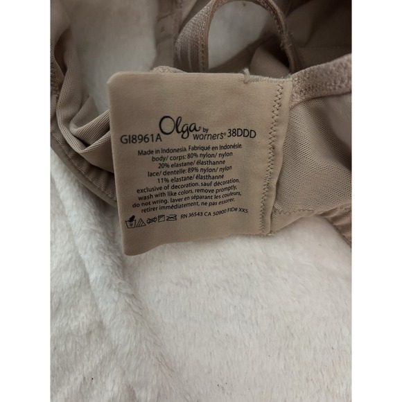 Olga Bra GI8961A Beige Lace 38DDD - Picture 3 of 4